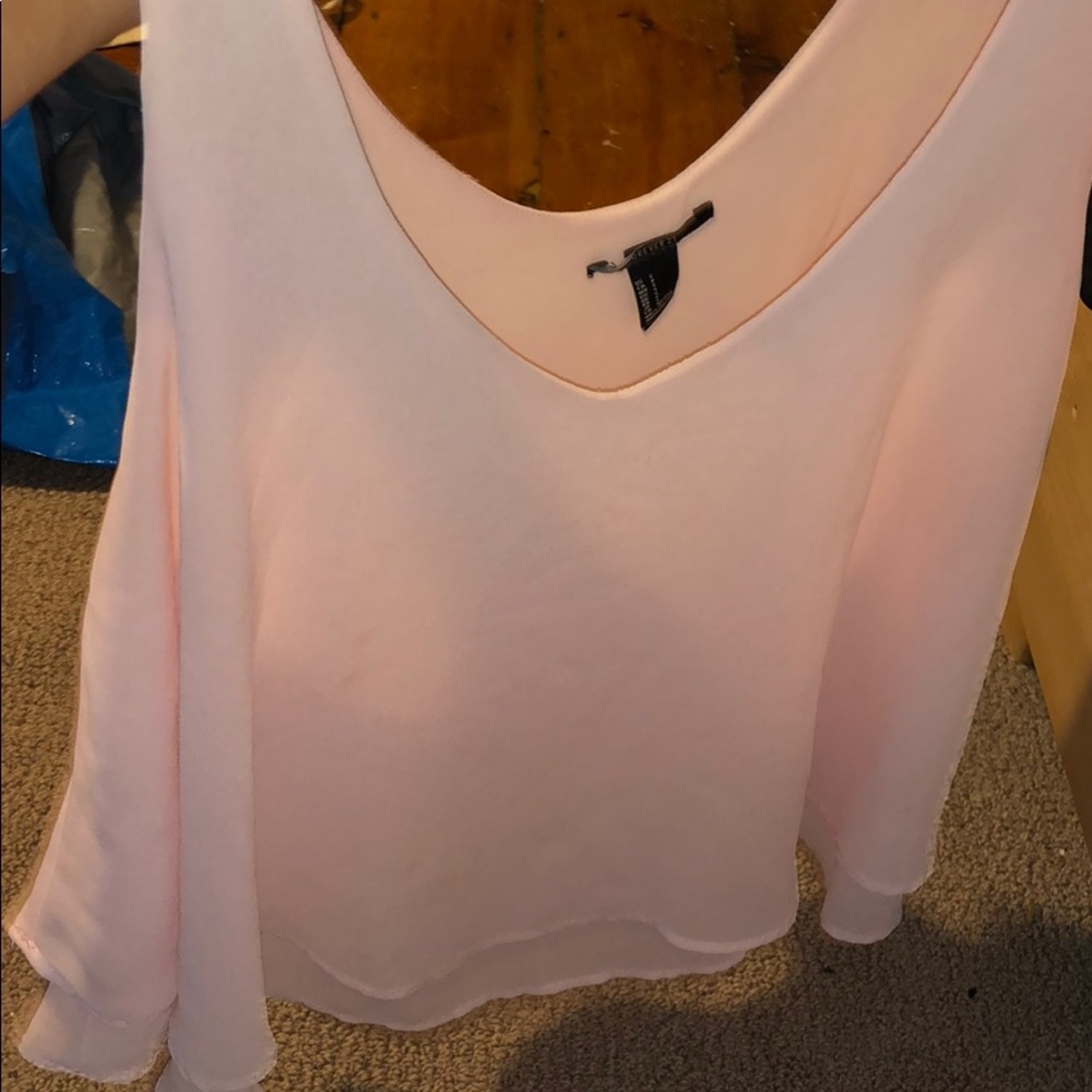 beautiful baby pink flowy tank top